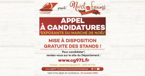 Appel à candidatures: Nwèl an fanmi