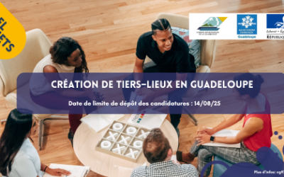 5ème AAP pour la création de tiers–lieux en Guadeloupe