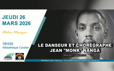 La médiathèque Caraibe et le Département vous invitent vous invite à découvrir le parcours inspirant de Jean « Monk » Nanga, danseur chorégraphe